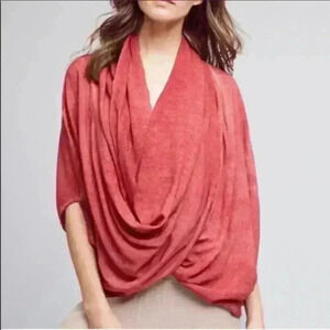 Anthropologie Saturday Sunday Berry‎ Color Wrap Kimono Top Sz XS/S